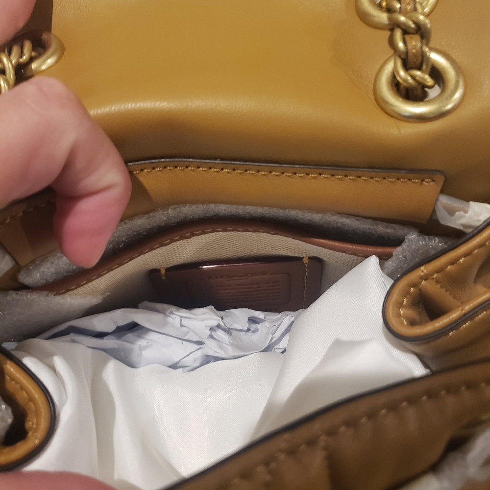 Tabby Coach Backpack BAC, Honey Brown-Brand NEW - Picture 8 of 8